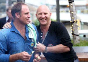 matt hayden with matt moran